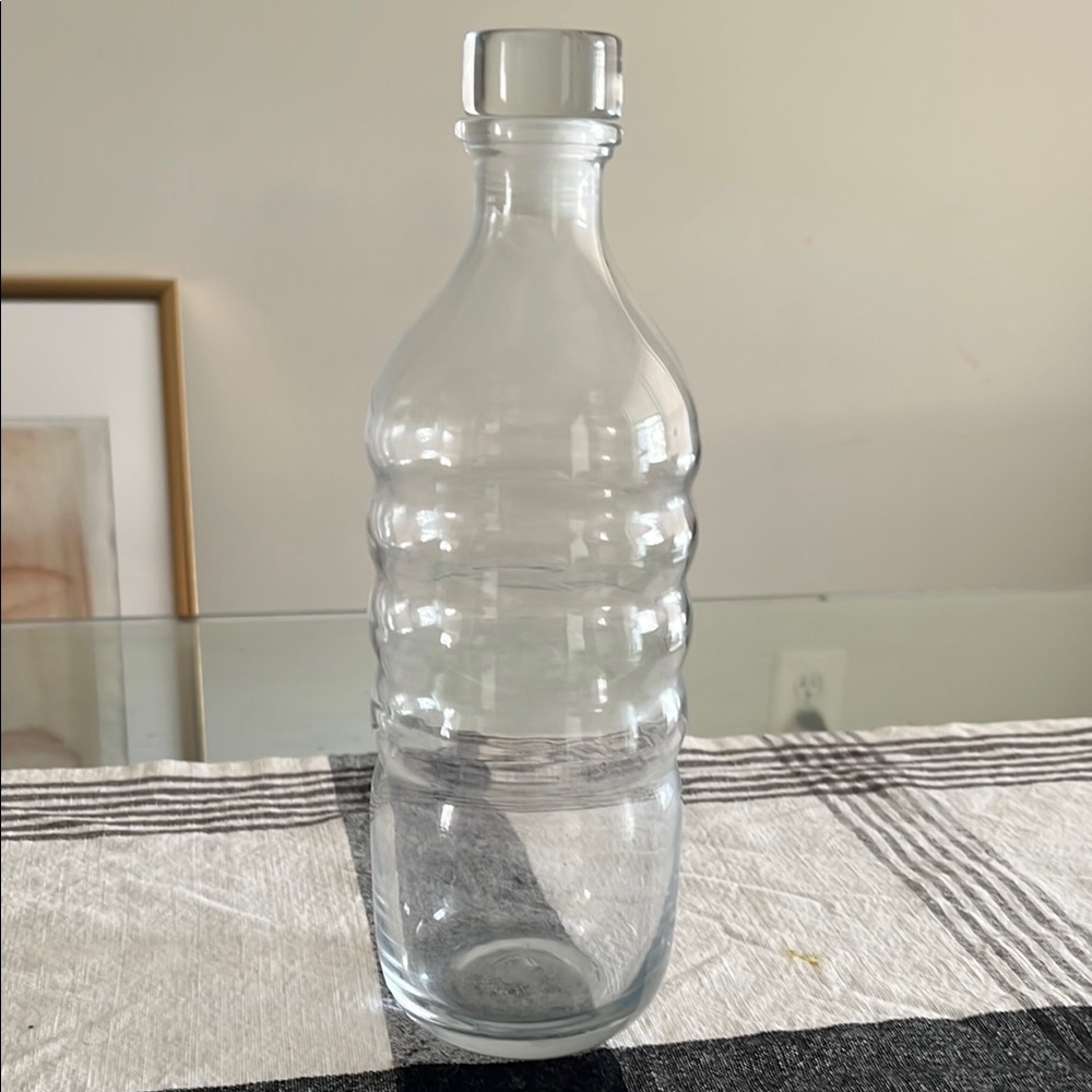 Clear Glass Water Bottle